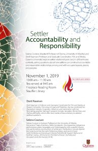 Settler Accountability and Responsibility