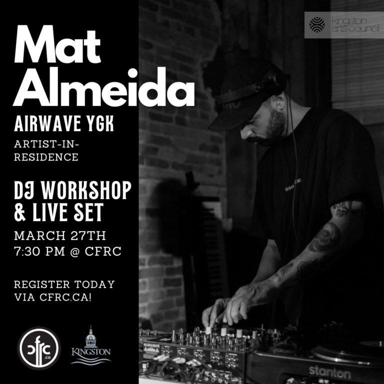 DJ Mat Almeida, Airwave YGK Artist-in-Residence, in Conversation